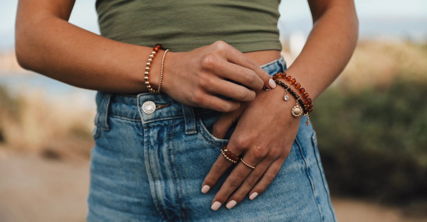 14K Gold Filled Charm - Sunflower CanyonLeaf