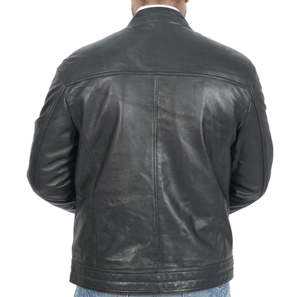 Ace Biker Leather Jacket Boston Harbour