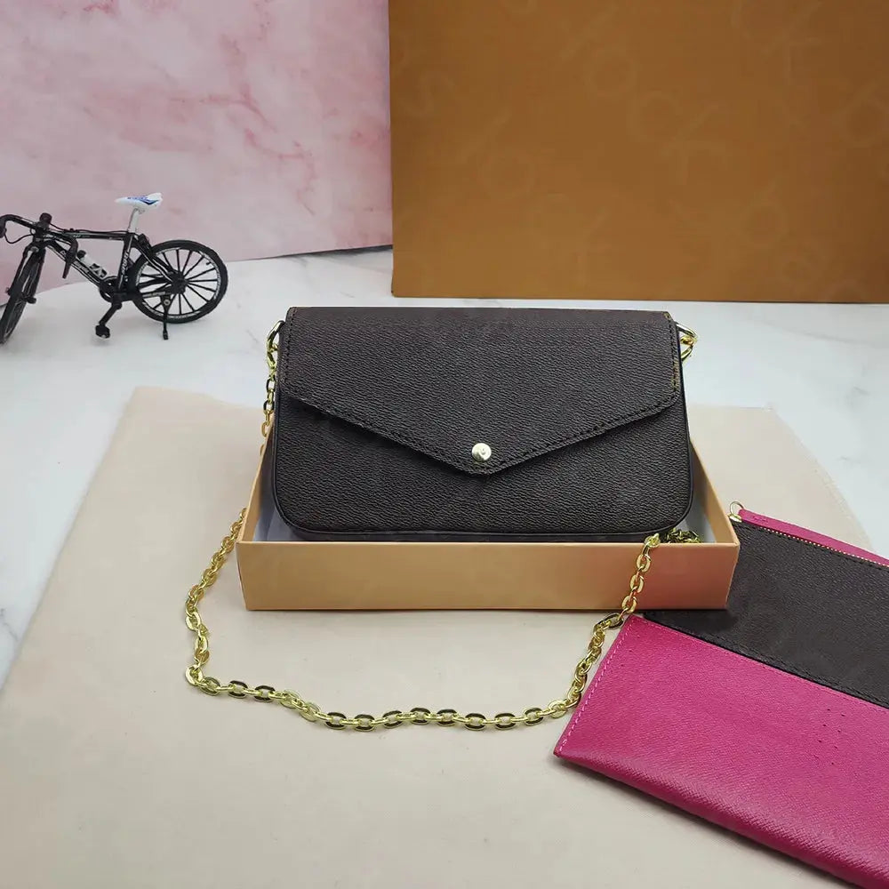 3Pcs Kit Tote Designer Bag Small Mini Luxury Wallet on Chain Shoulder Bags Crossbody Purses Designer Woman Handbag Book Shopper Tote Bags for Women Purse Totes Bag