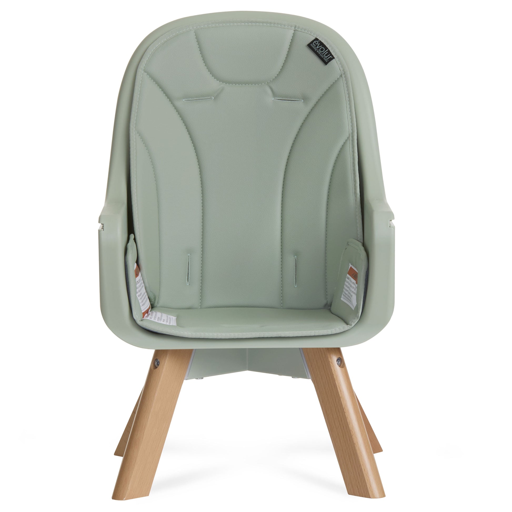 Zoodle 2-In-1 High Chair Booster Feeding Chair with Modern Design, Sage Green (Model #254)