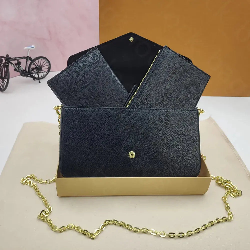 3Pcs Kit Tote Designer Bag Small Mini Luxury Wallet on Chain Shoulder Bags Crossbody Purses Designer Woman Handbag Book Shopper Tote Bags for Women Purse Totes Bag