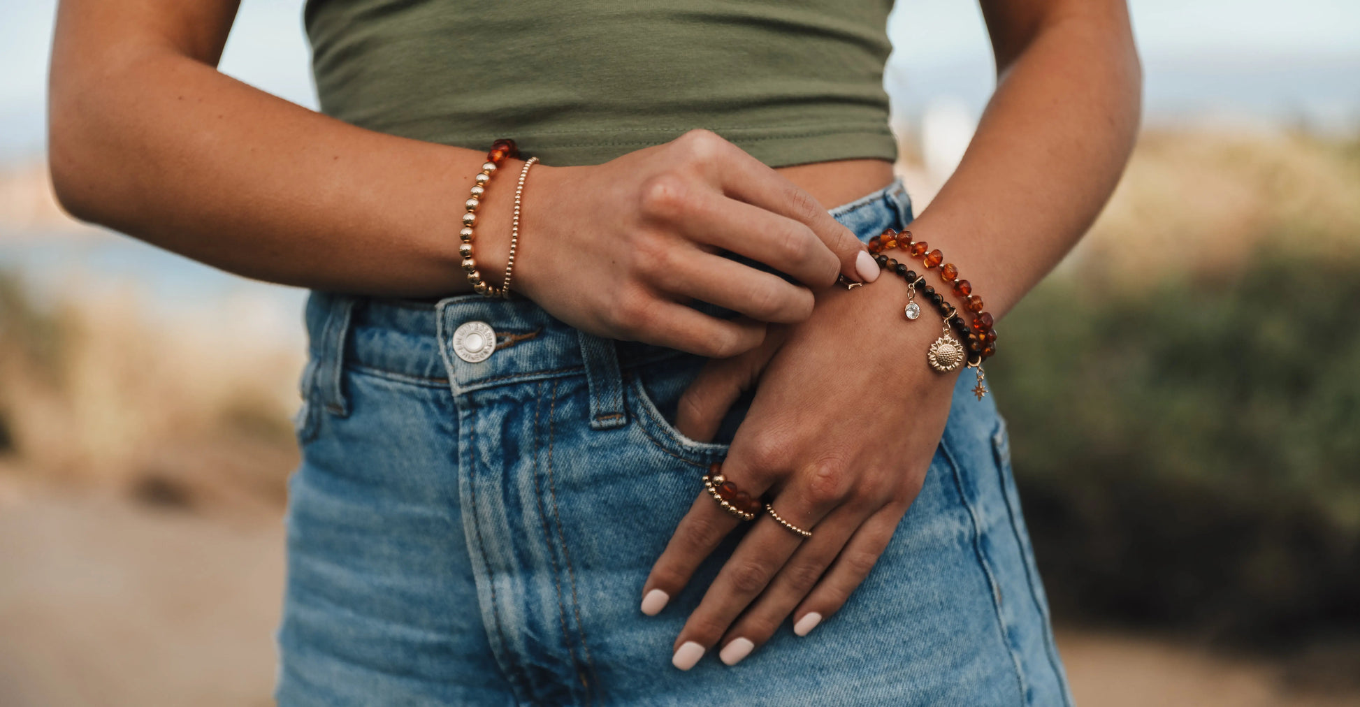14K Gold Filled Charm - Sunflower CanyonLeaf