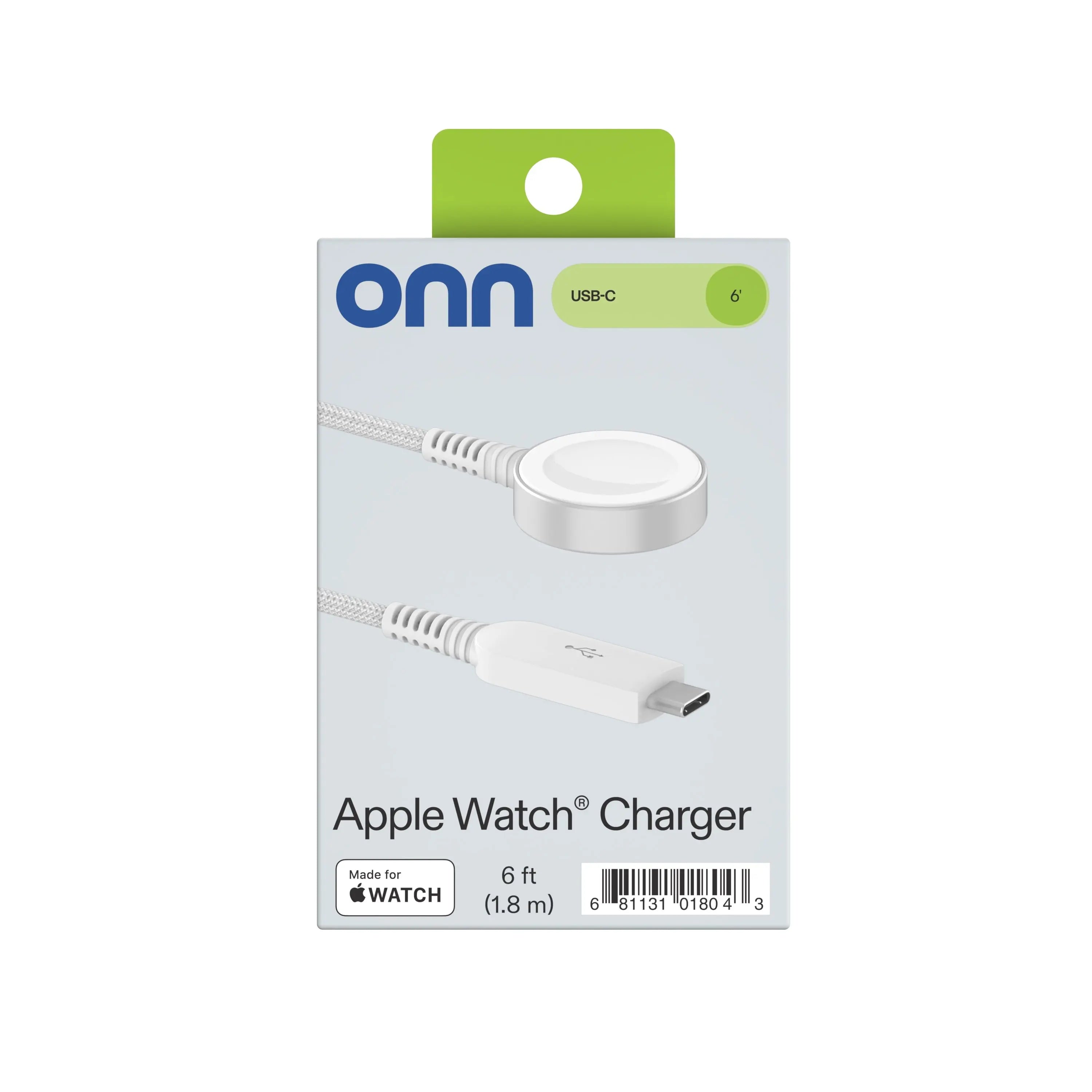. Apple Watch Series 6FT USB-C Smart Watch Charger, White