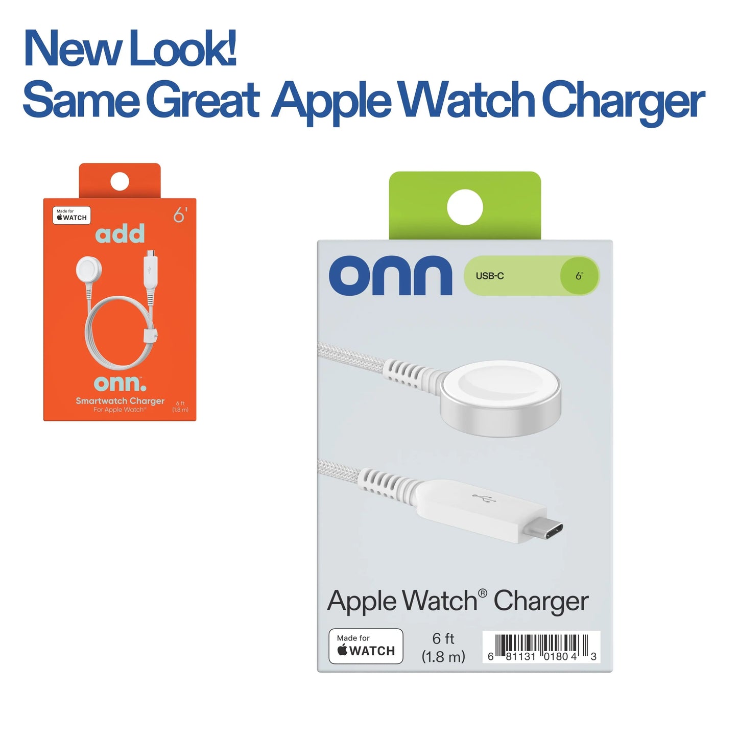 . Apple Watch Series 6FT USB-C Smart Watch Charger, White