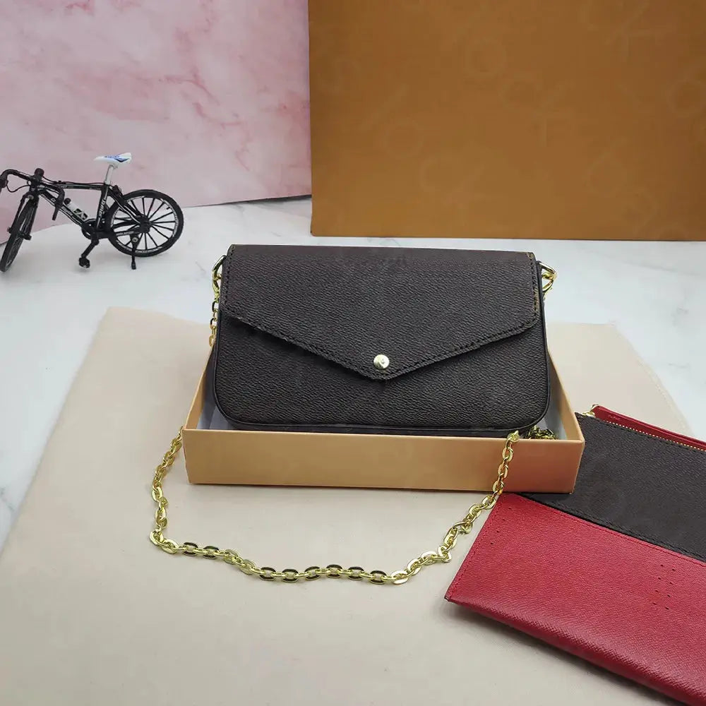 3Pcs Kit Tote Designer Bag Small Mini Luxury Wallet on Chain Shoulder Bags Crossbody Purses Designer Woman Handbag Book Shopper Tote Bags for Women Purse Totes Bag