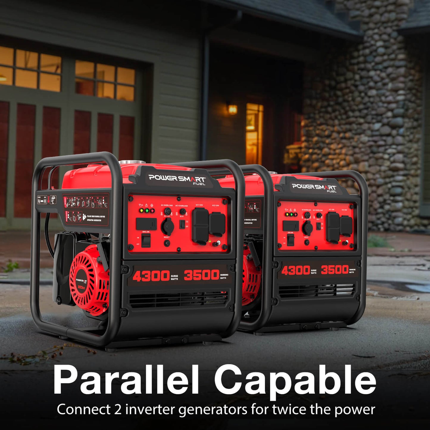 4300W Open Frame Gas Inverter Generator DB5041 PowerSmart