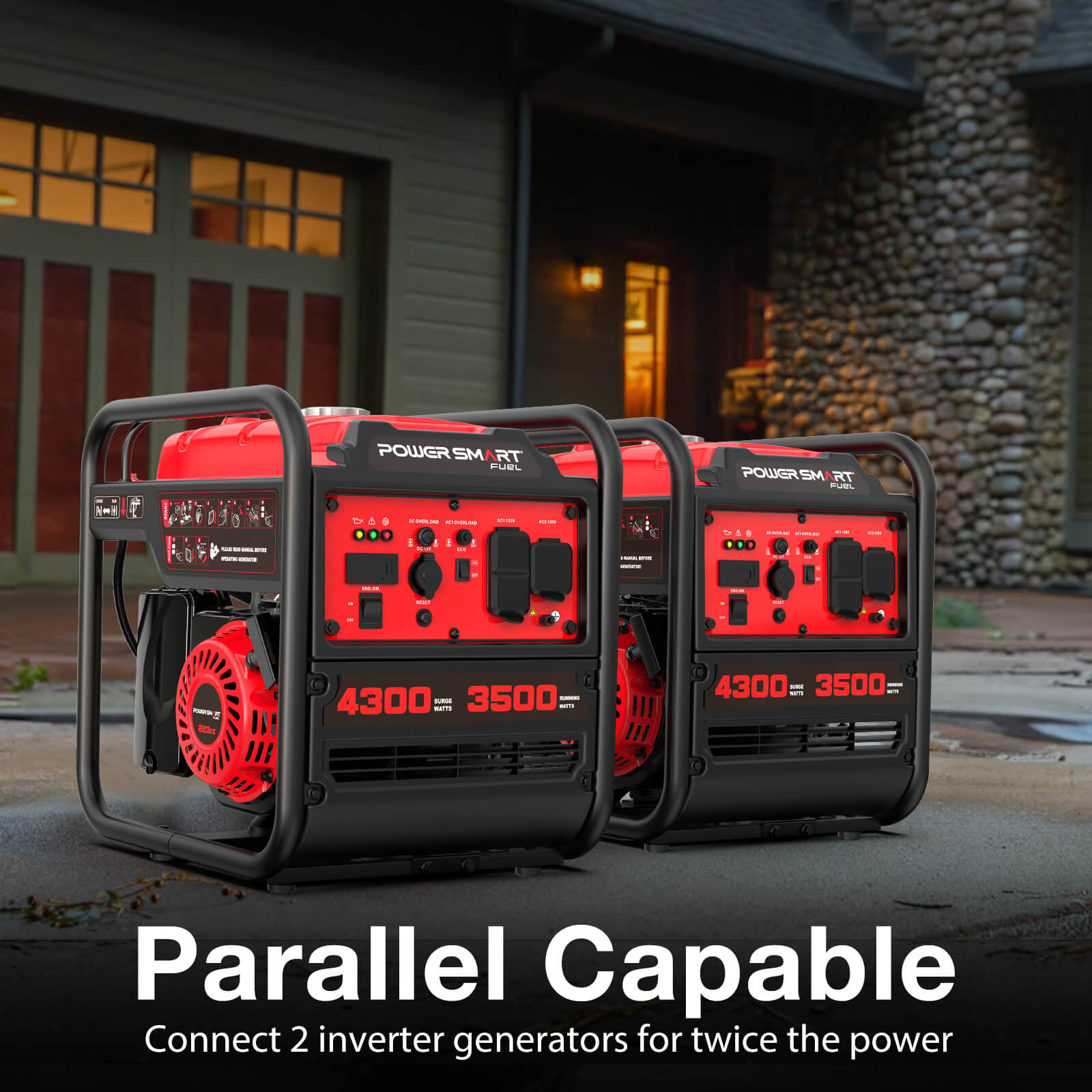 4300W Open Frame Gas Inverter Generator DB5041 PowerSmart