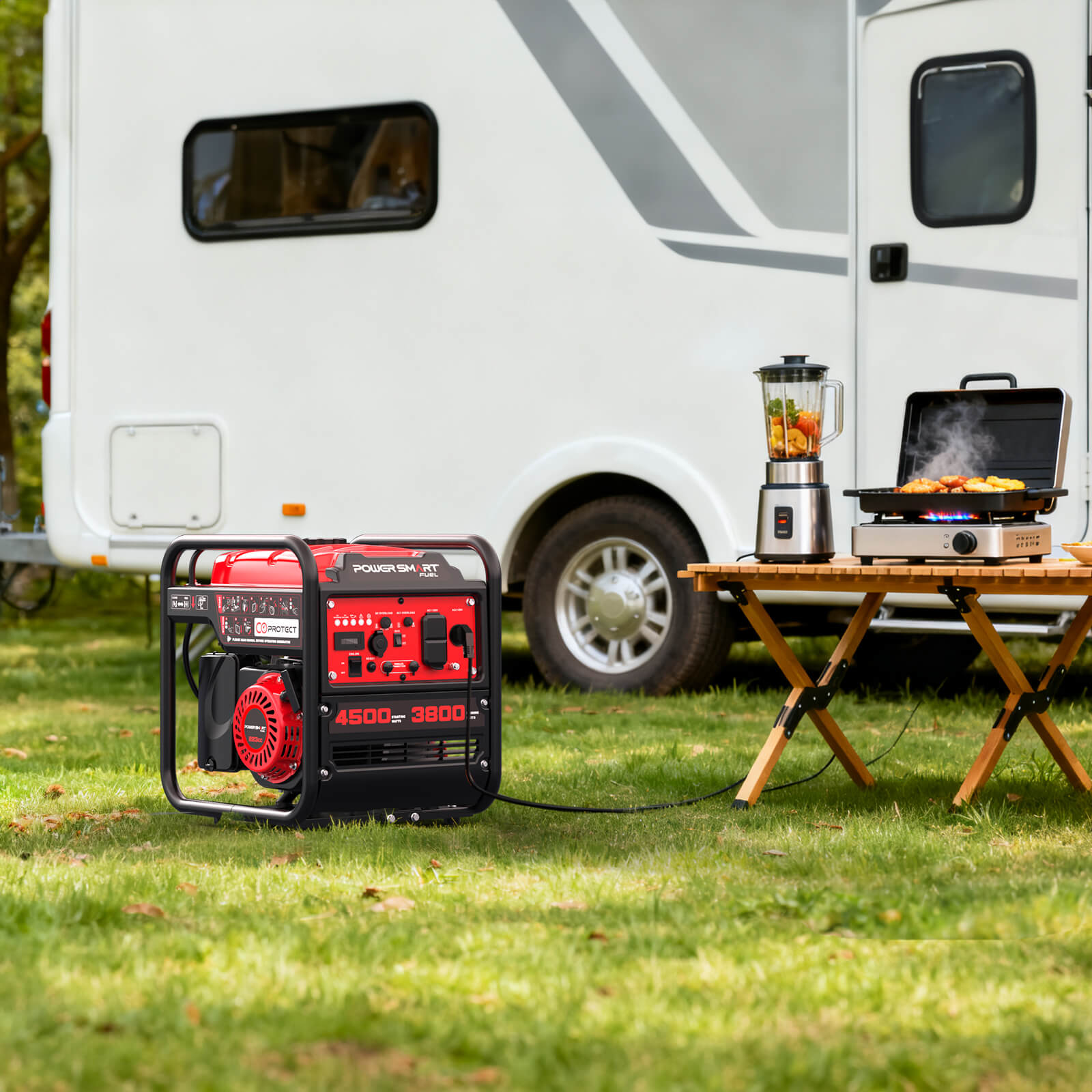 4500W Open Frame Inverter Generator w/ CO Alert DB5041C PowerSmart