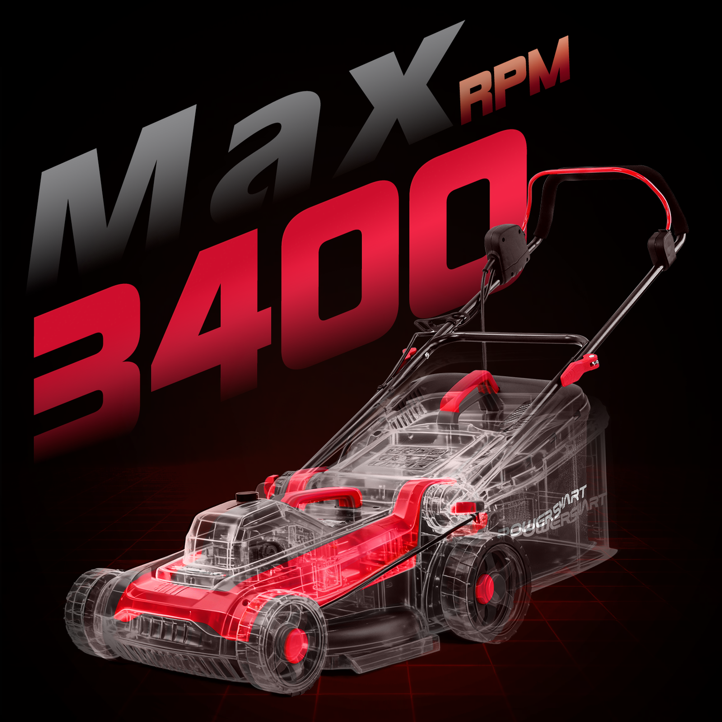 14" 15Amp Electric Corderd Push Lawn Mower DB8015 PowerSmart