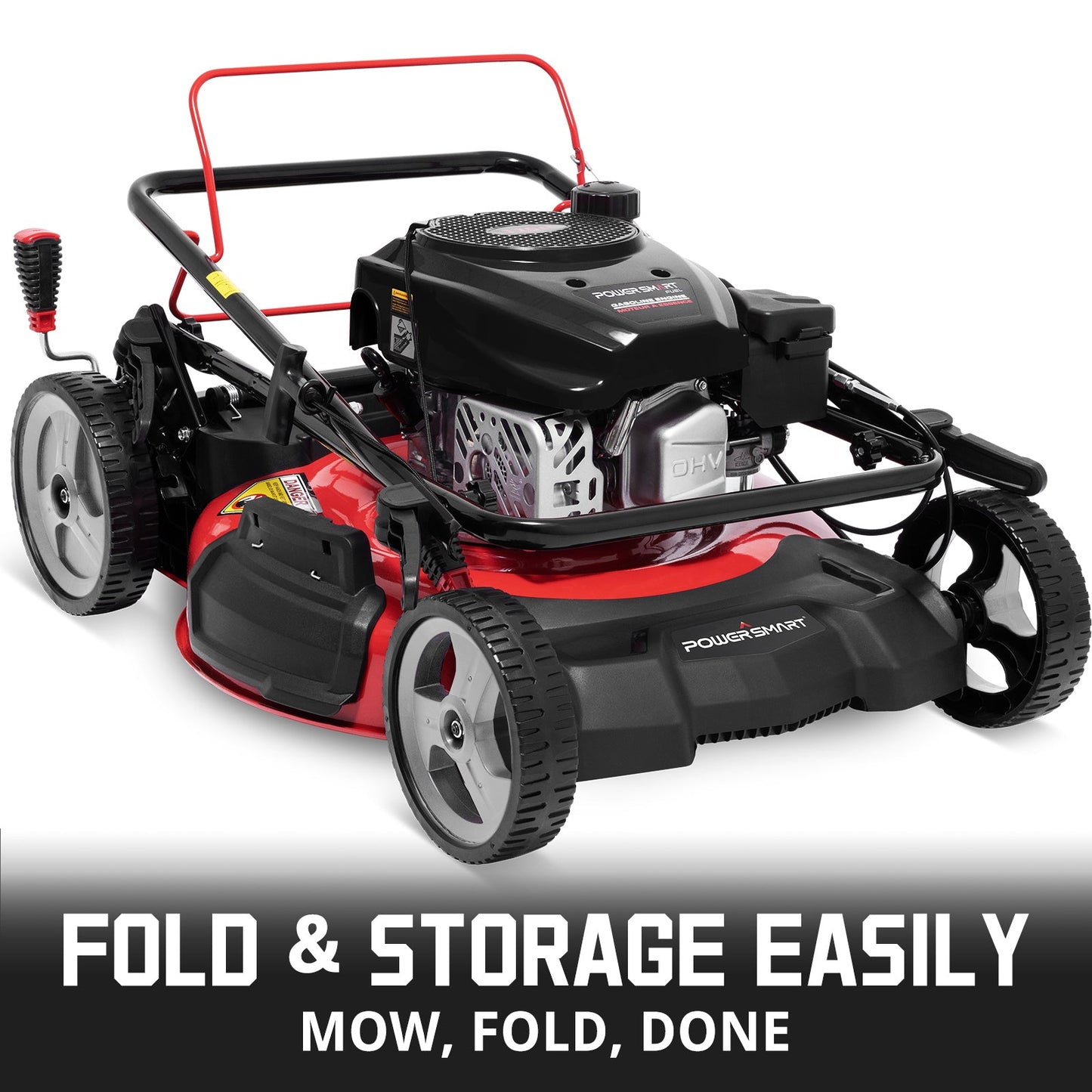 22'' 170cc Gas Self-propelled 3-in-1 Lawn Mower DB8622S PowerSmart