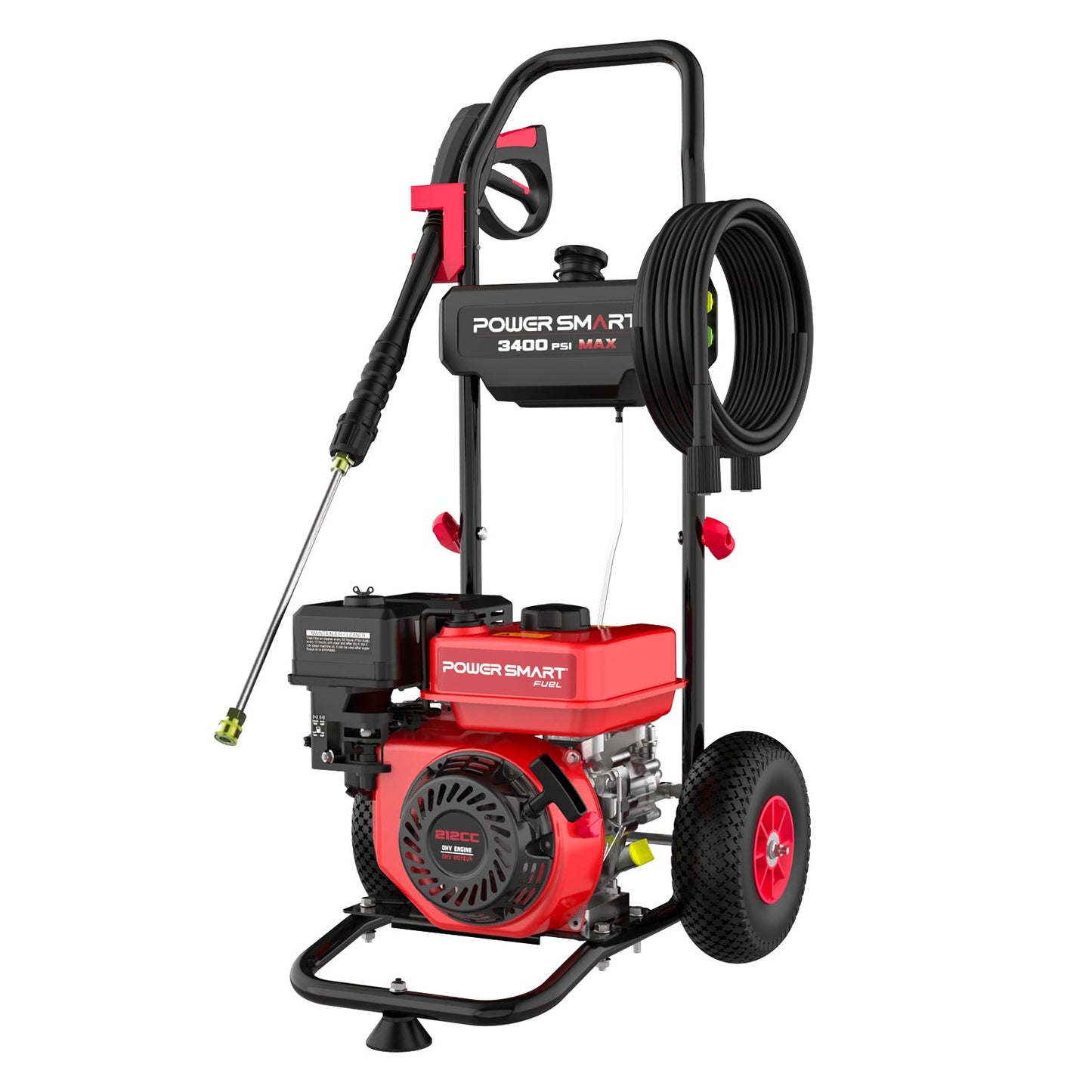3400PSI 2.5GPM 212cc Gas Pressure Washer DL1034A PowerSmart