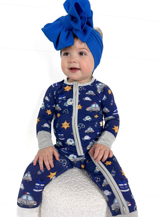 Blue Line Law Enforcement Bamboo Zippy Spunky Sparrow Kids