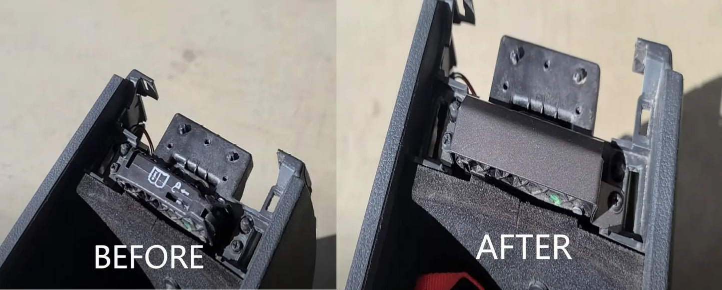 2014-2023 Jeep Grand Cherokee Steel Neutral Strap/Release Cover Plate - Laser Cut, Painted, Authentic Destroyer1320.com