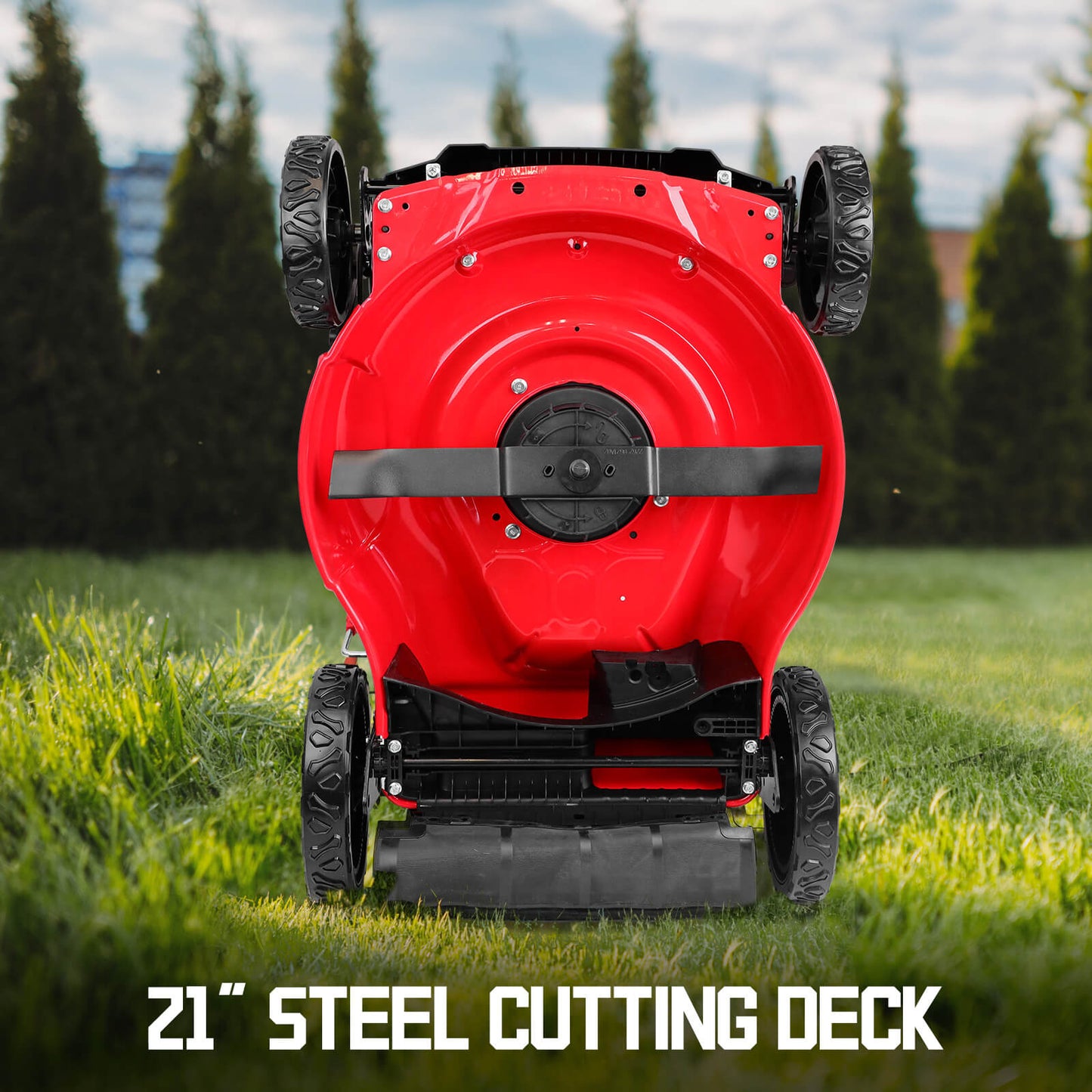 40V 21" Cordless Push Lawn Mower w/ Two 40V Batteries MB2400B PowerSmart