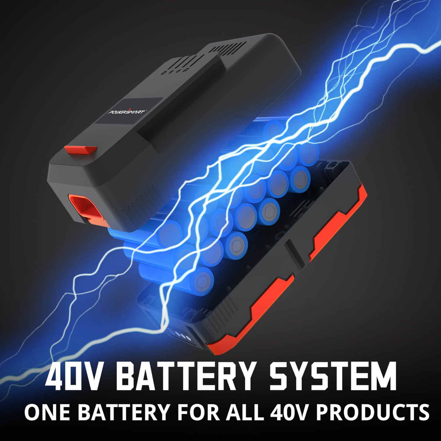 40V 17'' Cordless Lawn Mower & 40V Leaf Blower Combo Kit MB2480C PowerSmart