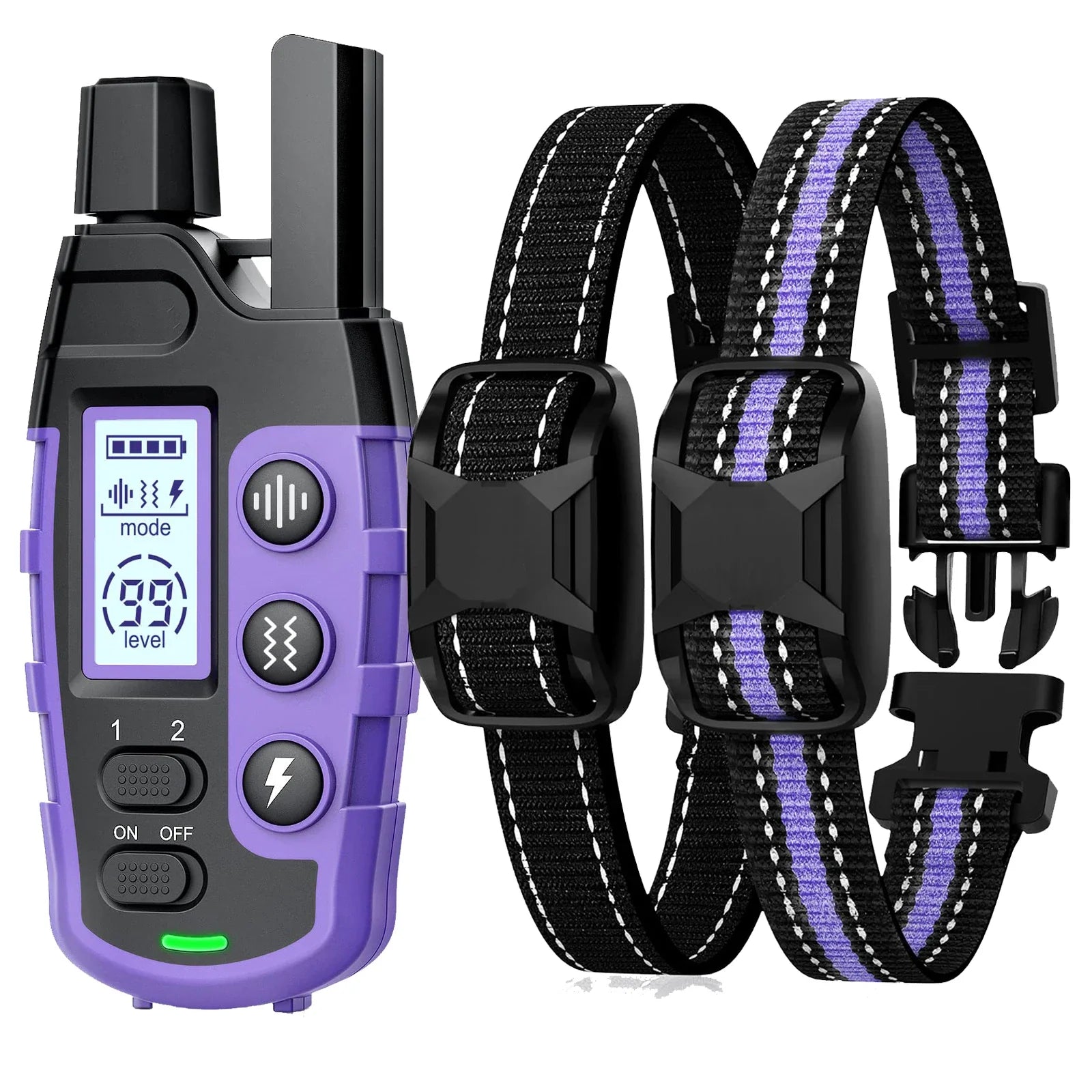 3300Ft Electric Dog Training Collar Remote Control Waterproof Pet BehaviorFor 5-120lbs Puppy With Shock Vibration covers4phones