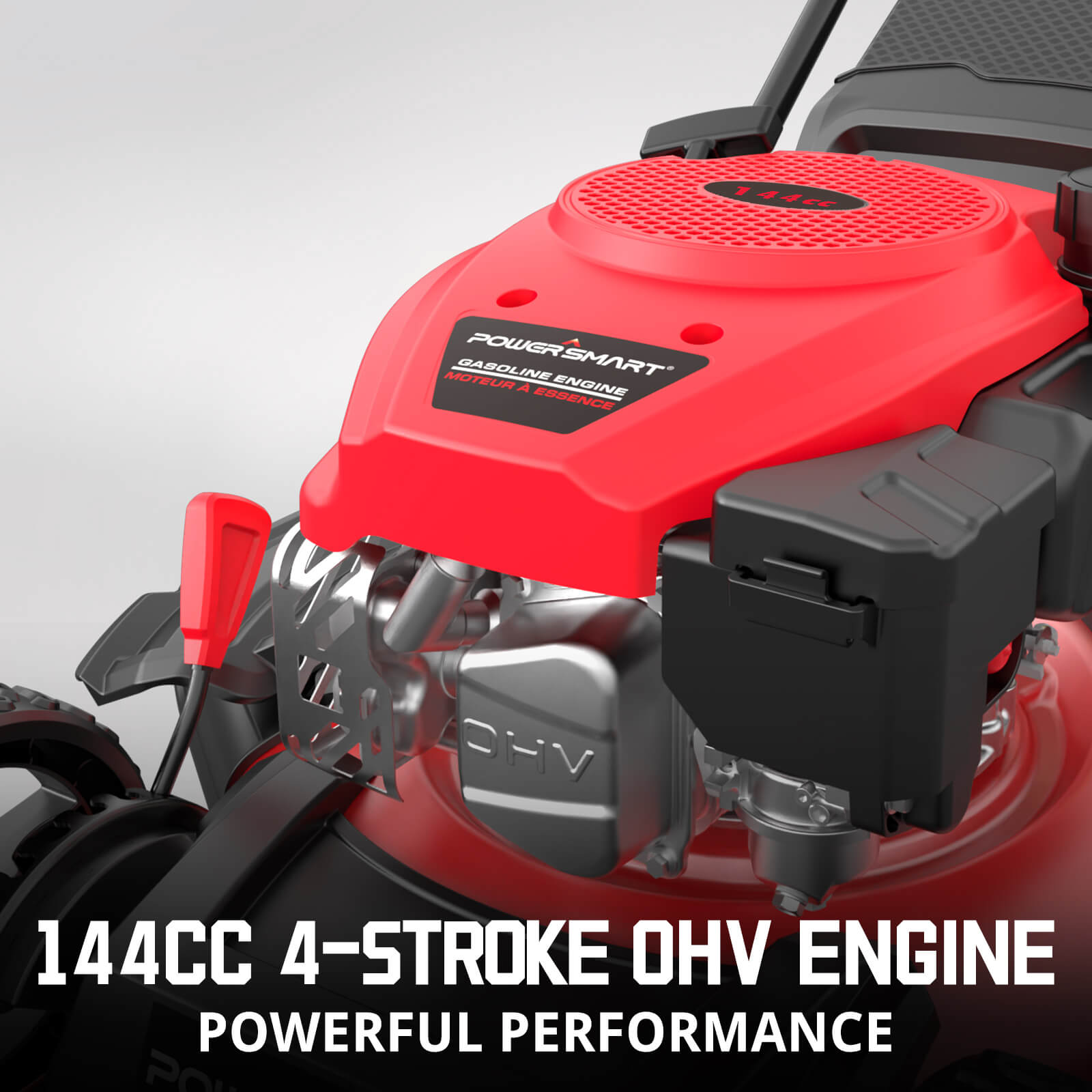 17" 144cc Gas Push 3-in-1 Lawn Mower DV8618P PowerSmart