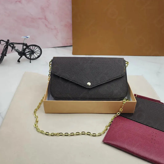 3Pcs Kit Tote Designer Bag Small Mini Luxury Wallet on Chain Shoulder Bags Crossbody Purses Designer Woman Handbag Book Shopper Tote Bags for Women Purse Totes Bag