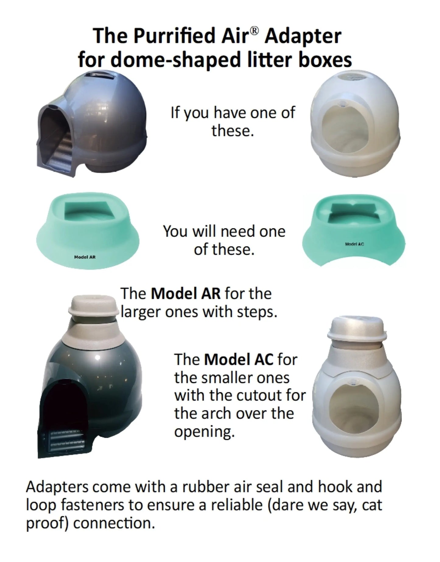 Air Purifier + Dome Adapter Bundle Purrified Air