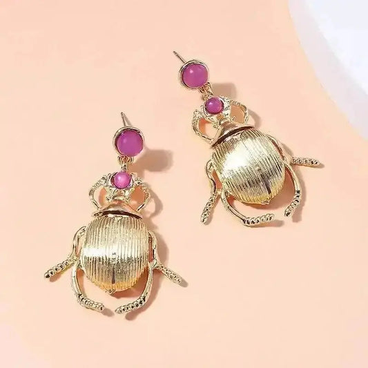 Bohemia Earrings For Women Metal Gold-Plated Beatles Personality Vintage Trend Jewelry Cute Insects Diamonds Trending Products GiFTiFY