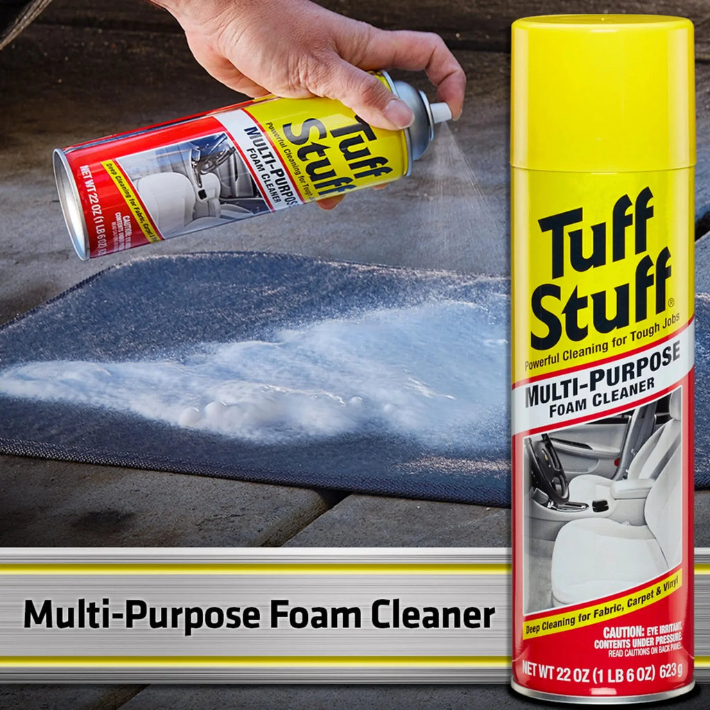 (2 Pack)  Multi Purpose Foam Cleaner for Car Detailing, Holiday Cleaning, Winter Home and Auto Messes, 22 Oz