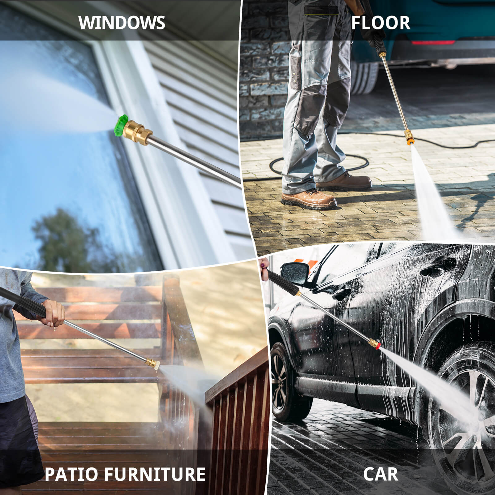 2600PSI 1.2GPM Electric Pressure Washer DB1002 PowerSmart