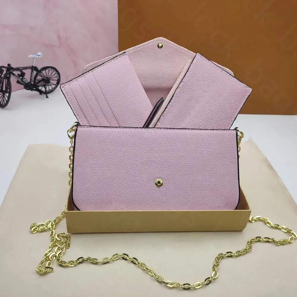 3Pcs Kit Tote Designer Bag Small Mini Luxury Wallet on Chain Shoulder Bags Crossbody Purses Designer Woman Handbag Book Shopper Tote Bags for Women Purse Totes Bag