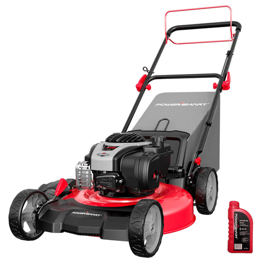 21" 140cc Gas Self-Propelled Lawn Mower with Briggs & Stratton Engine HB8622S PowerSmart