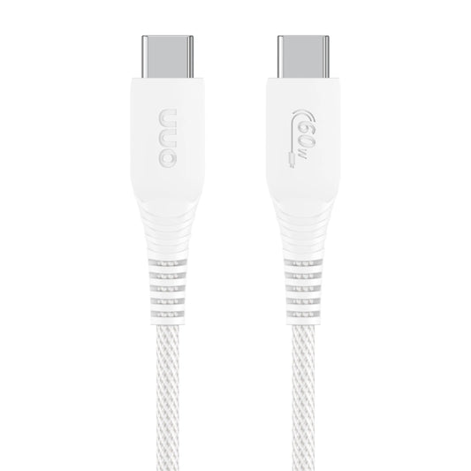 3Ft USB-C to USB-C Braided Charging Cable, Fast Charging, USB-IF Certified, White - Compatible with Iphone 17/16/15 Series, Samsung Galaxy, Note, Pixel Devices Ipad Pro, & More