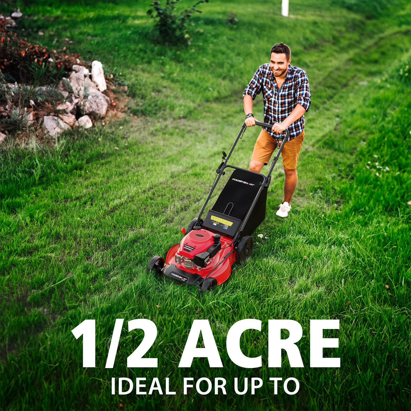 21 " 170cc Gas Self-Propelled Lawn Mower V8721S PowerSmart