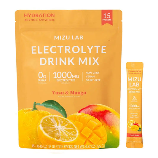 Yuzu & Mango Electrolytes - Zero Sugar Mizu Lab